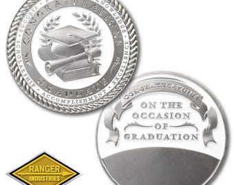 Graduation Coin - Congratulation Graduate with Custom Name Engraving