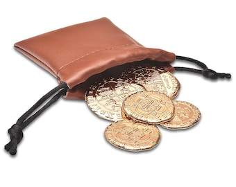 Pirate Doubloons - 5 Coin Set - Replica Treasure for Enthusiasts, Kids and More