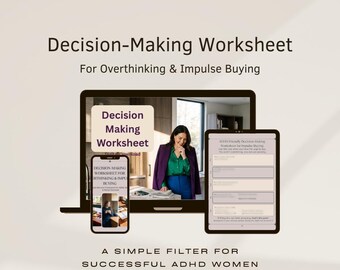 Decision-Making Worksheet for Overthinking and Impulse Buying