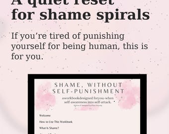 Shame Workbook PDF, Self Compassion & Inner Critic Healing