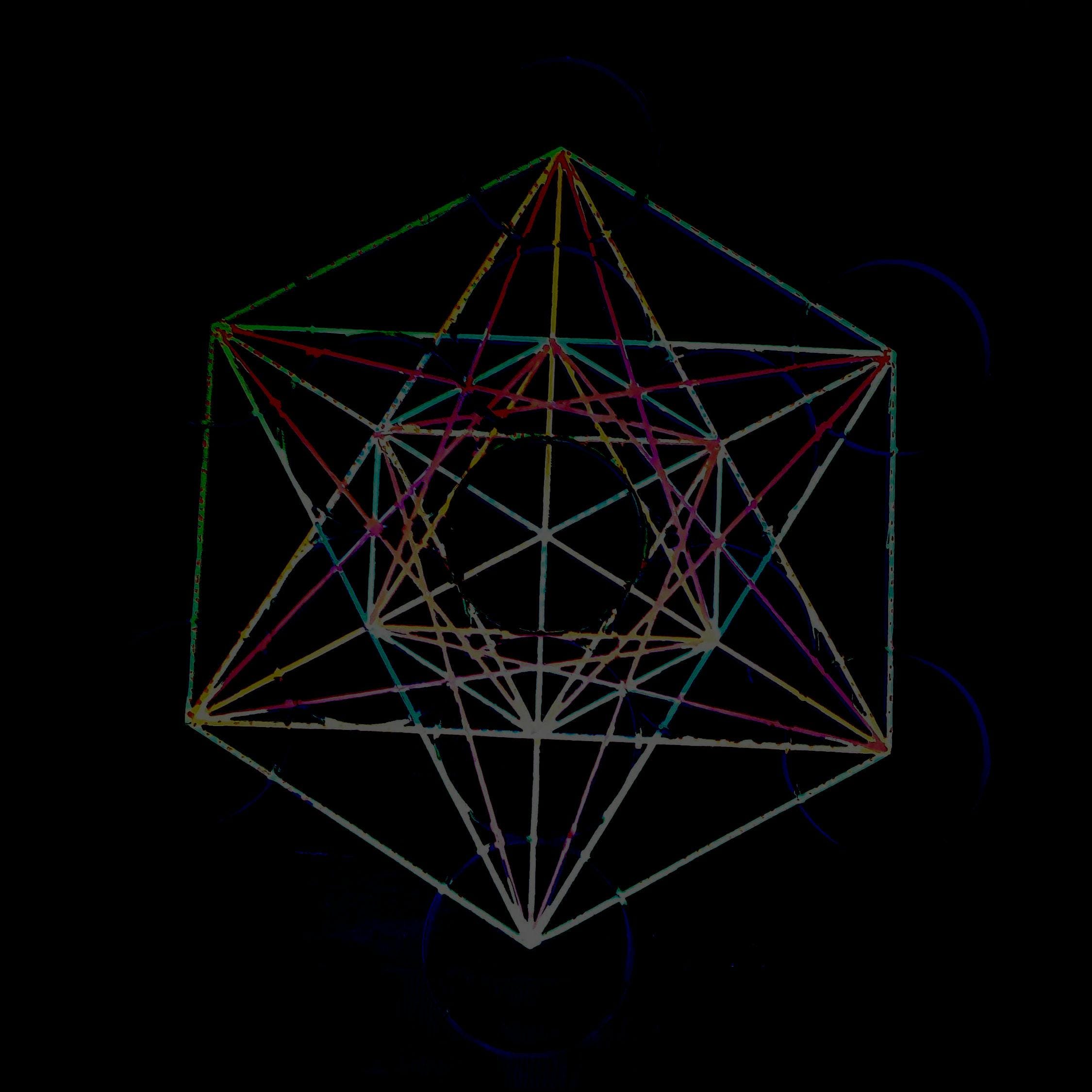 Metreon Cube Metatron's Cube in Blacklight - Etsy