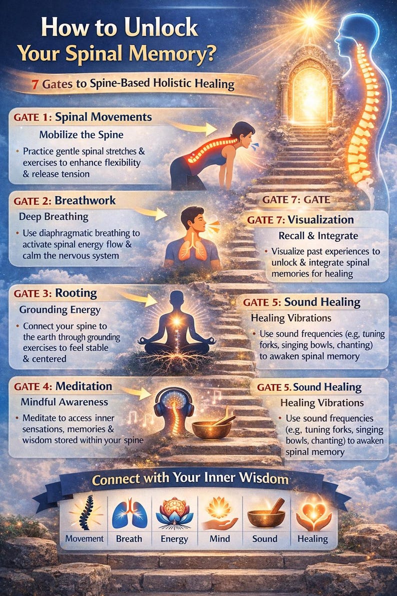 7 Gates to Unlock Your Spinal Memory Holistic Healing Guide Digital ...