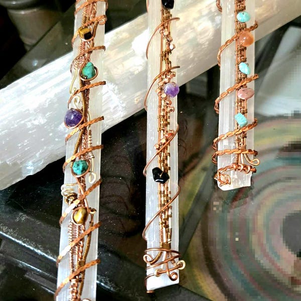 Seleniet SpiraVibe Wands™, handgemaakte koperen energie-instrumenten