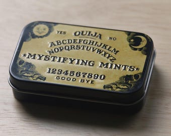 Ouija Tin +15 Paint Pans | Watercolor Travel Set | Spell Casting With Watercolors | Portable Mint Tin Paint Kit