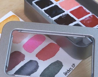 9Pcs Daniel Smith Boho Bloom Palette - Cottagecore Watercolor Set with Soft Sunset Colors