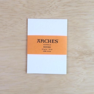 Arches Aquarelle Rough 300gsm Watercolor Paper ATC/ACEO, 2.5x3.5, 4x6, 5x7 paper