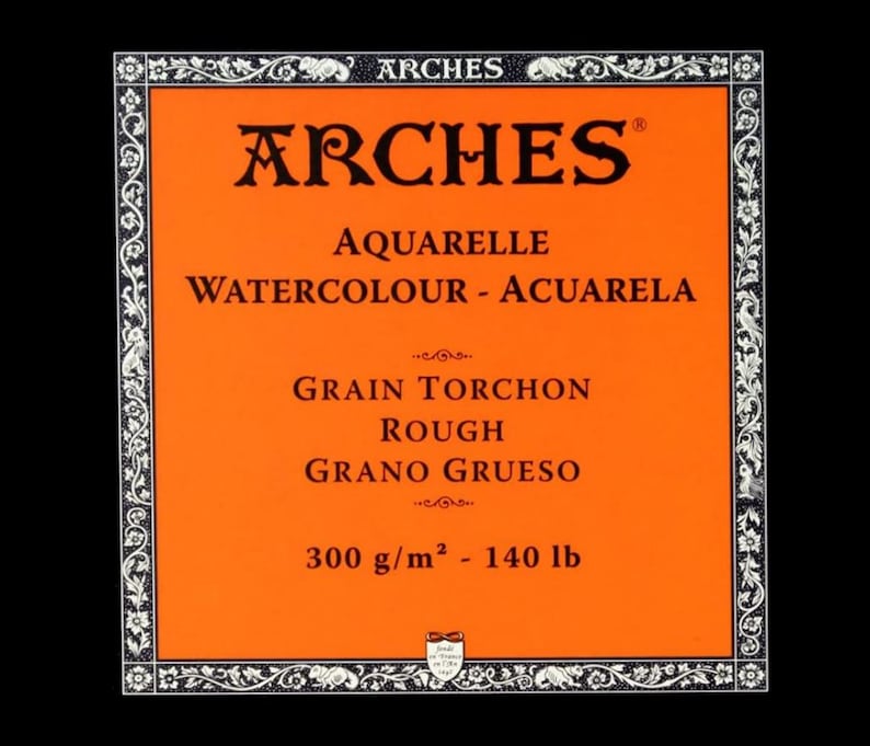 Arches Aquarelle Rough 300gsm Watercolor Paper Sample Pack ATC/ACEO, 2.5 inch by 3.5 inch