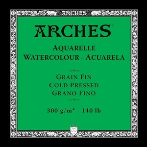Arches Aquarelle Cold Pressed 300gsm Watercolor Paper Sample Pack ATC/ACEO, 2.5 inch by 3.5 inch