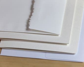 Arches Blank Watercolor Greeting Cards w/Envelopes | Cold-Pressed 300gsm Arches & Strathmore Folded Note Cards