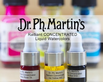 3Pcs Dr. Ph. Martin's Radiant Concentrated Water Color Set (Primary Colors) | Liquid Watercolors