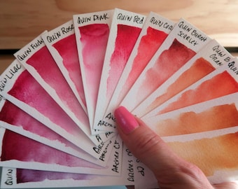 14 Pcs. Daniel Smith Quinacridone Set of Pre-Filled Watercolor Pans