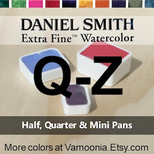Half Pans | Quarter Pans | Daniel Smith Watercolor Paint | Mini Pans & Dots | Colors Q-Z | Listing 4 of 6
