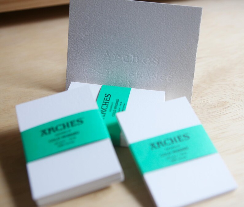 Artist-Grade Professional Arches Aquarelle Cold Pressed 300gsm Watercolor Paper ATC/ACEO, 2.5x3.5, 4x6, 5x7 paper - With green label
