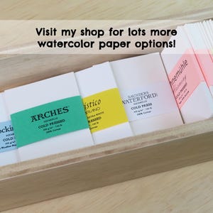 Visit my shop for lots more Professional-grade, artist supplies including precut Arches 100% cotton watercolour paper. ACEO cards / ATC card packs and more!