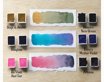 6Pcs DaVinci Tropical Color Palette - Set of 6 watercolors