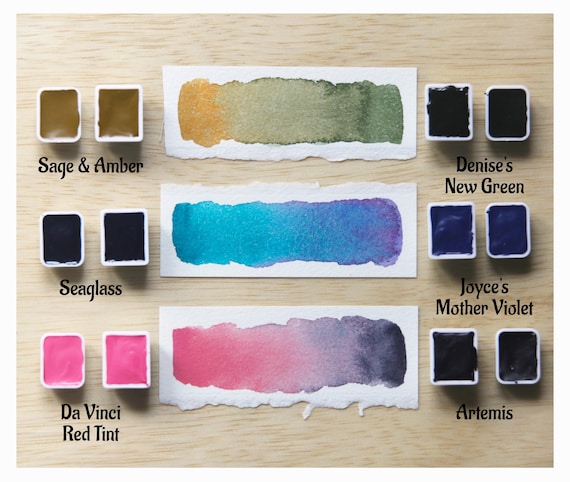 6Pcs DaVinci Tropical Color Palette - Set of 6 watercolors
