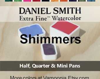 Half Pans | Quarter Pans | Daniel Smith Watercolor Paint | Duochrome, Iridescent, Interference, Pearlescent Colors | Shimmers Listing 6 of 6