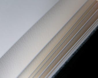 30pg Watercolor Sketchbook with Pocket | 100% Cotton CP Square Watercolor Journal | Personalizable Hardcover Watercolor Art Pad (7.6x7.6 in)