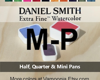 Half Pans | Quarter Pans | Daniel Smith Watercolor Paint | Mini Pans & Dots | Colors M-P | Listing 3 of 6