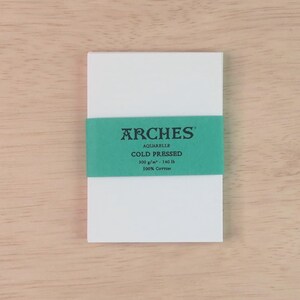 Arches Aquarelle Cold Pressed 300gsm Watercolor Paper ATC/ACEO (2.5x3.5), 4x6, 5x5, 5x7, 6x6 paper