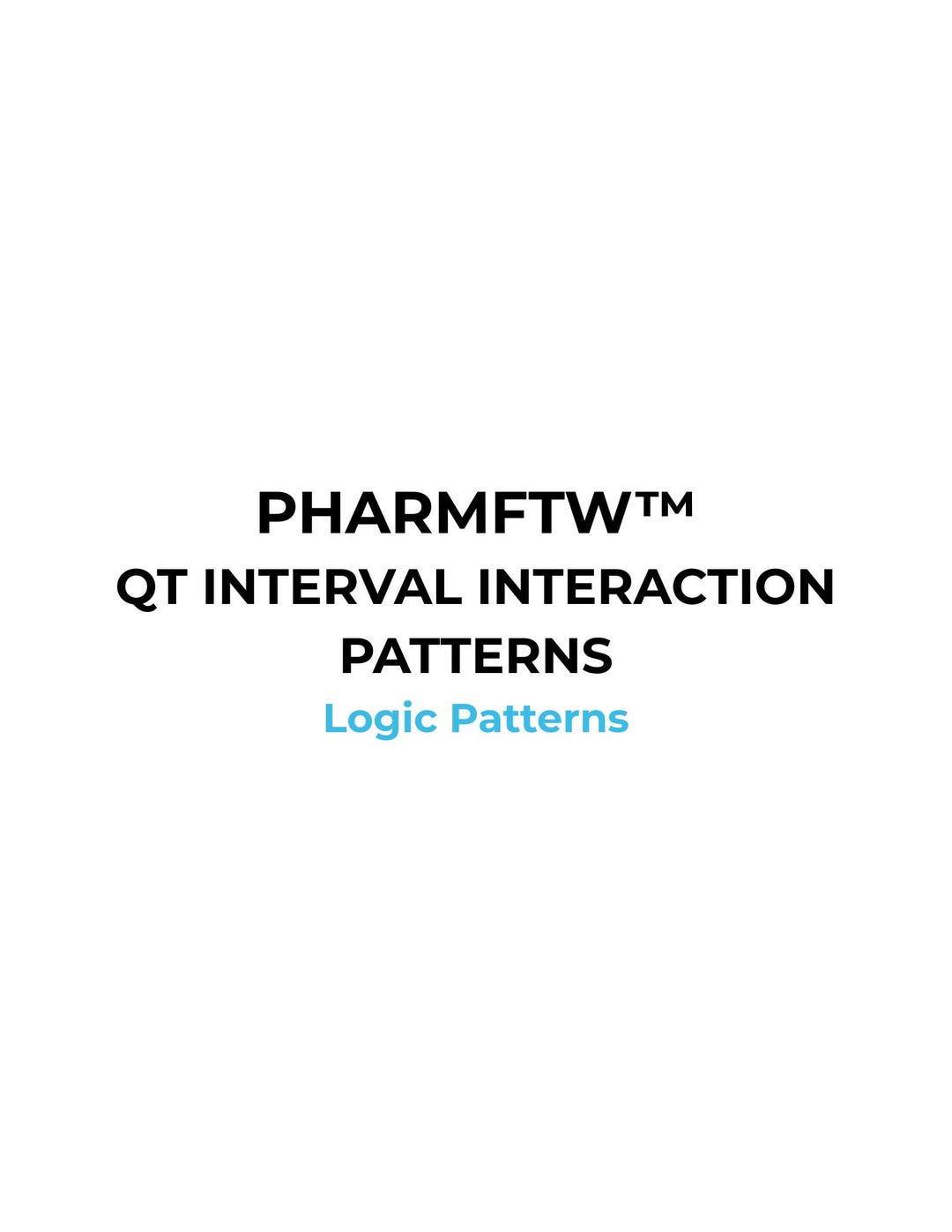 QT Interval Interaction Patterns | Pharmacy Study Sheet | QT ...