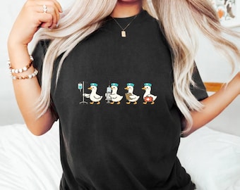 Camiseta divertida de enfermera, regalo sarcástico para enfermera titulada, camiseta gráfica para estudiantes de enfermería de Goose School
