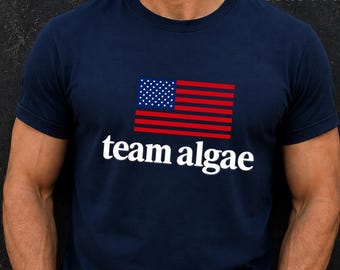Team Algen T-Shirt, Algen-Liebhaber-Geschenk, Meeresbiologie-Grafik-T-Shirt, Phykologie-Enthusiasten-Shirt, Teich-Lebensmittelkunde-T-Shirt (Komfortfarben)