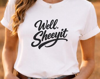 Naja. Sheeyit T-Shirt, lustiges urbanes Slang-Geschenk, mutiges minimalistisches Skript-Grafik-T-Shirt