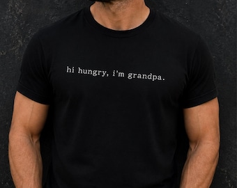Hallo hungrig ich bin Opa PNG: lustiges sarkastisches Opa Zitat Grafik, Vatertag png, Familie Humor Clipart (Digitaler Download)