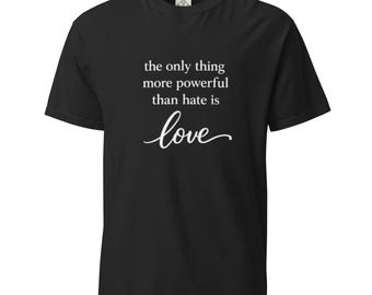 Love T-Shirt, inspirierendes Zitat, minimalistisches Typografie-Grafik-T-Shirt