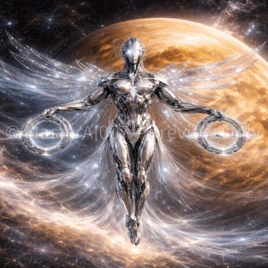 Pakiet tapet science fiction Air Zodiac – Bliźnięta, Waga, Wodnik (wersja na komputer i urządzenie mobilne / do pobrania w wersji cyfrowej)
