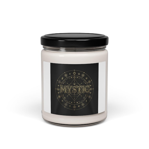 Mystic Sigil Soy Candle | Tarot & Occult Typography, Esoteric Decor