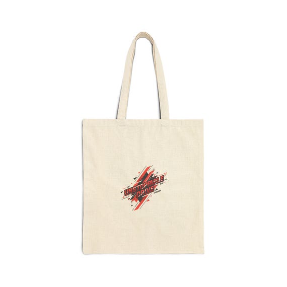 Train Hard Tote | Fitness Motivation canvas gym bag, workout mantra