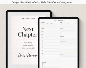 Daily PLANNER Printable: Self Care Mindset Goals And Digital Download PDF, PRODUCTIVITY Planner