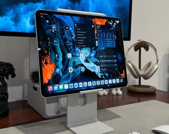 Studio Stand Förhöjt iPad-skrivbordsstativ 3D-utskrivet minimalistiskt surfplatteställ