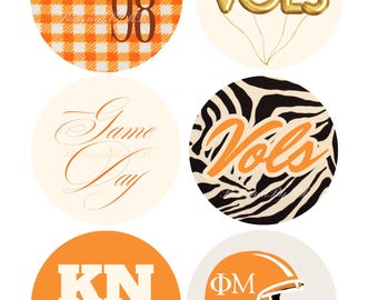 Tennessee Volunteers Buttons, College Football, Spieltag Accessoire