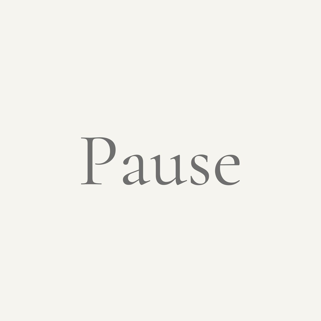 Pause In Wall Pause – Minimalist Printable Wall Art | Simple Neutral Poster | Mindful ...