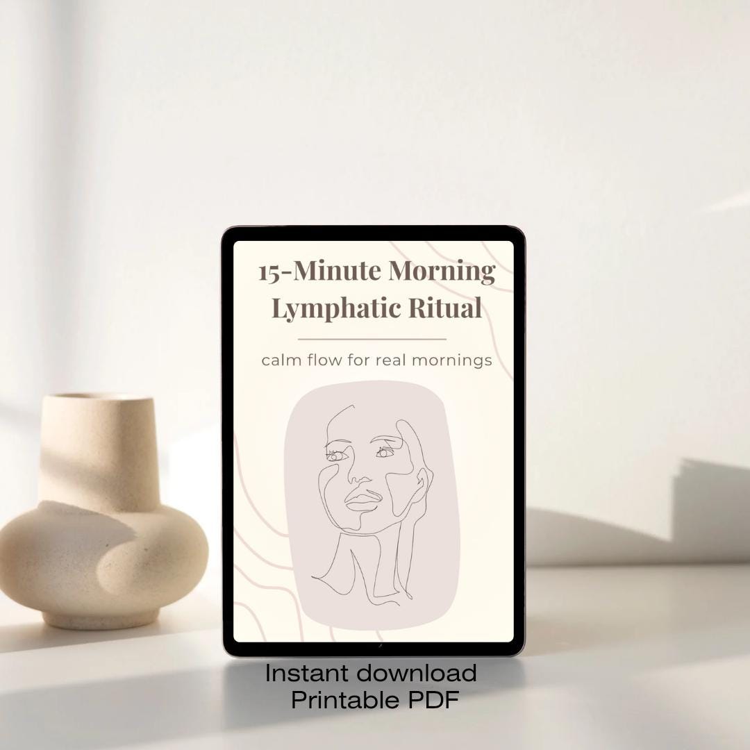 Lymphatic Morning Routine 15-minute Morning Lymphatic Ritual | Facial Lymphatic Drainage | Reduce ...