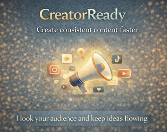 CreatorReady AI – Content Creation Tool for Creators | Hooks, Captions & Scripts Made Easy + Playbook