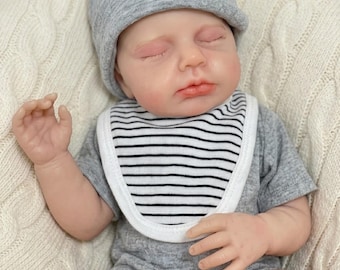 未熟児シリコンリボーン人形、眠っているリアルなセラピー人形、リアルな赤ちゃん人形、柔らかいシリコンリボーン人形、赤ちゃん人形ギフト