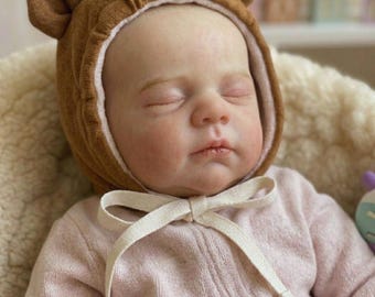 Full Silicone Reborn Baby, Painted Baby Doll, Realistic Baby doll, Weighted Reborn Doll, Lifelike Baby Doll, Reborn Doll Gift