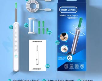 Ear Wax Cleaner Smart Visual Otoscope with Mini HD Camera Earpick Ear Cleaning Tool Personal Care Health Care Set Birthday Gift