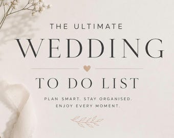 Created By A Bride For Brides | Ultimate Pre Filled Wedding To Do List | Wedding Planning List For Brides To Be