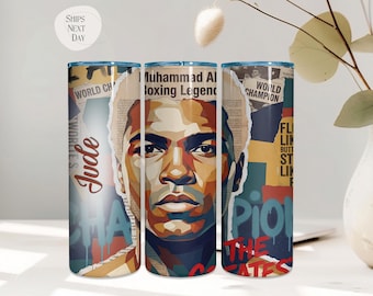 Copo térmico personalizado Juneteenth, 590ml, ícone da história negra, nome personalizado, aço inoxidável, para viagem. Presente.