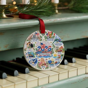 2026 Year in Review Ornament, Christmas Keepsake, Year That Was Time Capsule