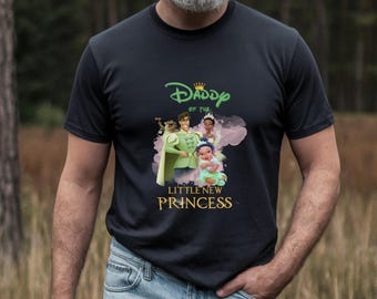 Camiseta "Nova Princesa", Camiseta Personalizada para a Família Princesa Sapo, Presente para Anúncio de Gravidez
