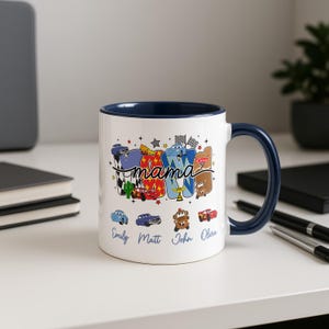カーズ ママ パーソナライズ ママ 子供の名前 ディズニー カーズ コーヒーマグ ライトニング・マックィーン Navi