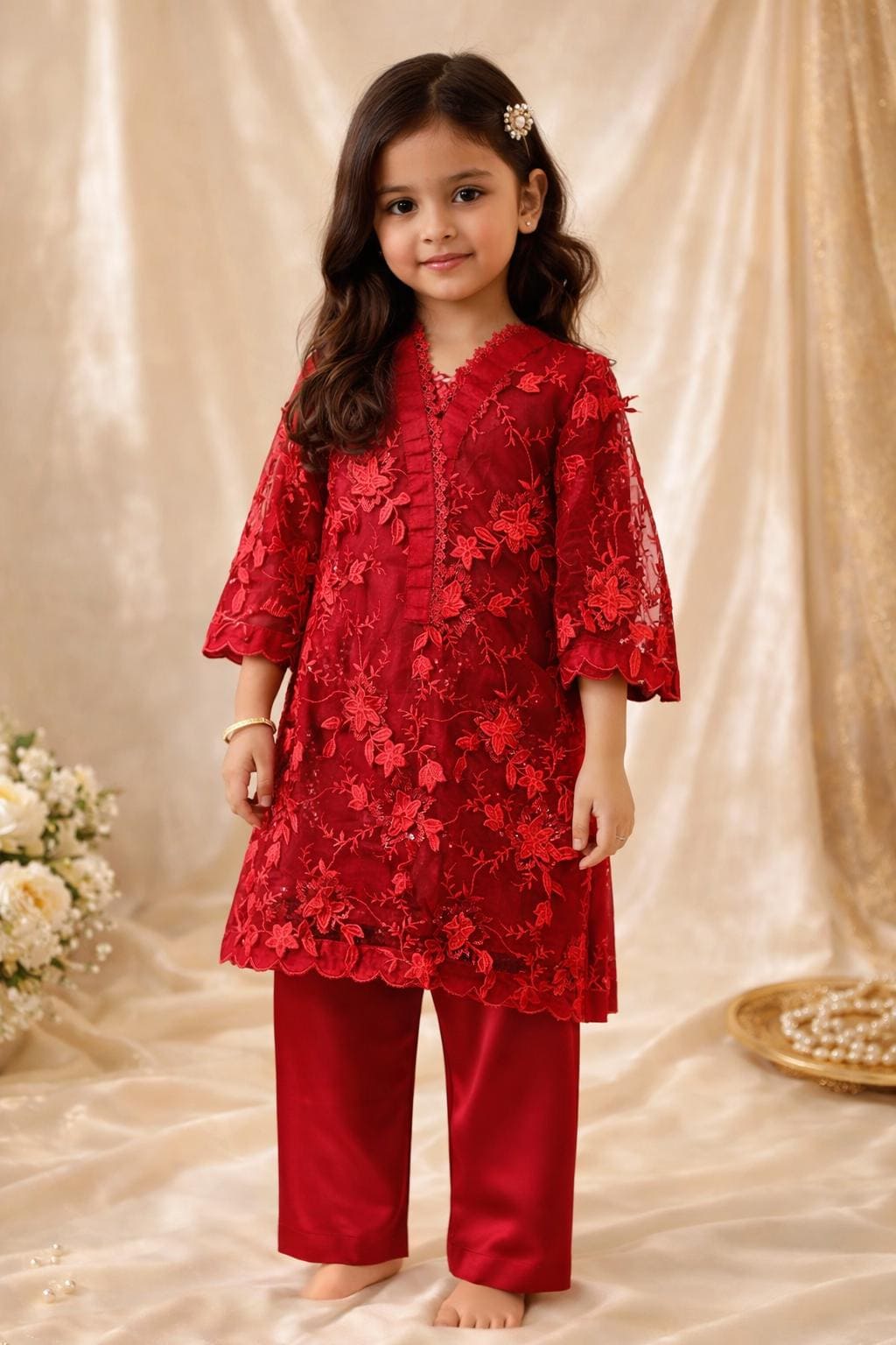 Pakistani Red Dress - Etsy