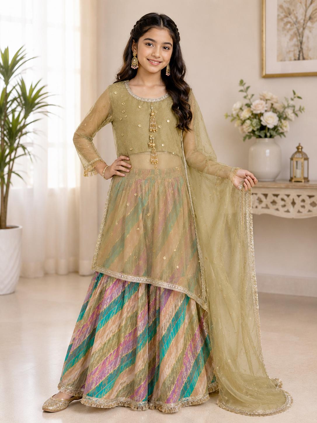 Olive Green Pakistani Dress - Etsy