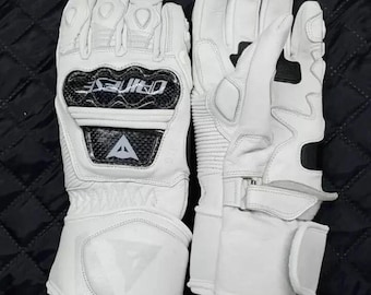 Guantes de cuero para motocicleta Driud 3 de Track Tailored para hombre, para carreras, motociclistas, turismo y calle.